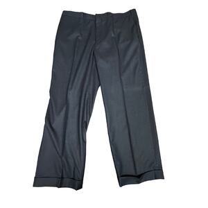 Ben Silver Charleston Men's Pleated Navy Blue Pants Sz 44x42 Made In USA
